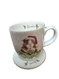 WNQR3943-XG GUIENEA PIG MUG & COASTER SET WRENDALE DESIGNS