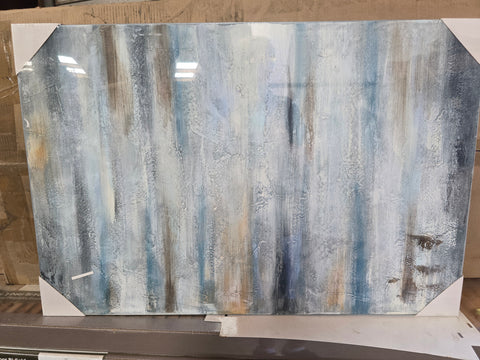 29-0013 HDC CANVAS 'LIGHT BLUE STEAKS' 36" X 25"