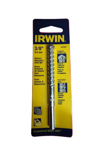 61124 3/8" IRWIN ROTARY MASONARY DRILL BIT