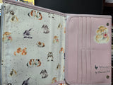 NBW004 "PIGGY IN THE MIDDLE" NOTEBOOK WALLET WRENDALE DESIGNS
