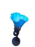 CH614TQB-1 CANDLE HOLDER BAIJAN GLASS