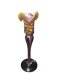 CH608YPR CANDLE HOLDER BAIJAN GLASS