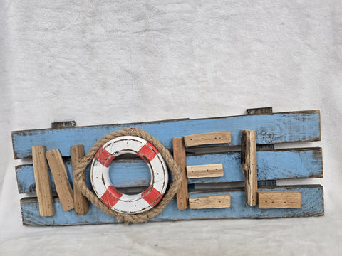 834589 GLITZHOME "NOEL" BEACH SIGN