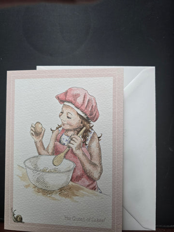 SN017 "THE QUEEN OF CAKES" HAPPY BIRTHDAY CARD WRENDALE DESIGNS