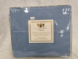 SKY BLUE LUSH HOME COLLECTION TWIN 4PC SHEET SET