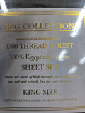 BLACK BBG 3300 COLLECTION KING 4PC SHEET SET