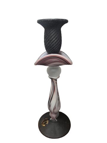 CH606PRBK CANDLE HOLDER BAIJAN GLASS