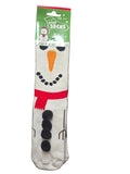B49J1228 SILLY SOCKS "SNOWMAN" THICK SOCKS RUBBER DOTS ON BOTTOM SIZE 5.5-11.5