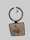 KR013 FLAMINGO KEYRING WRENDALE DESIGNS
