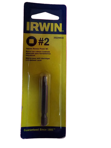 3512051C #2 SQUARE IRWIN POWER BIT (1 15/16")