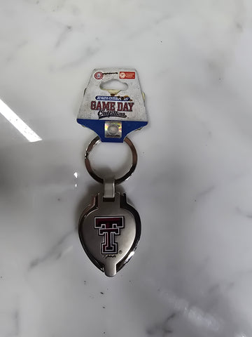 GAME DAY OUTFITTERS TEXAS TEC HEART PENDANT KEYRING
