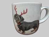 WNOC3943-XG MUG & TRAY COASTER SET DACHSUNDS WRENDALE DESIGNS
