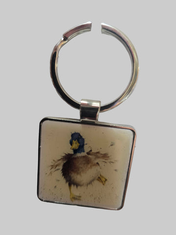 KR007 DUCKS KEY RING WRENDALE DESIGNS