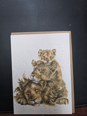 AZ034 "FAMILY PRIDE" THE ZOOLOGY COLLECTION GREETING CARD