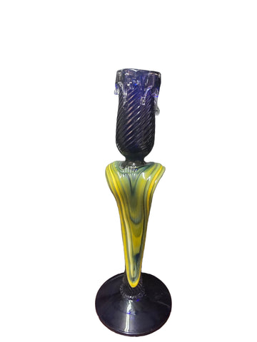 CH615YB CANDLE HOLDER BAIJAN GLASS