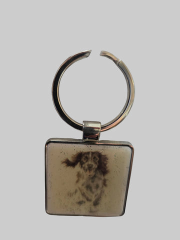 KR015 DOG KEY RING WRENDALE DESIGNS BY HANNAH DALE