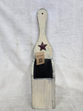 851166-A GLITZHOME WOODEN WINE BOTTLE WALL HOLDER WHITE