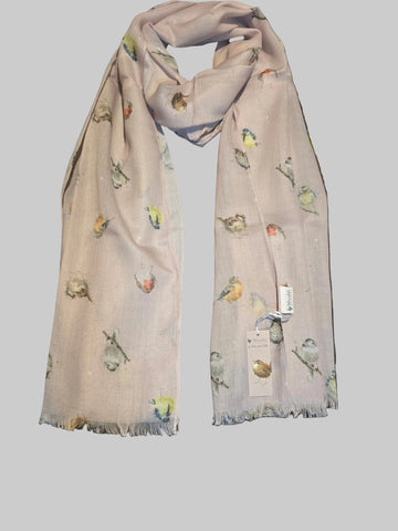 SCF012 "GARDEN BIRDS" COLOUR DUSTY ROSE WRENDALE DESIGNS