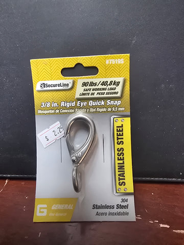 7519S Secure Line 3/8" Ridgid Eye Quick Snap