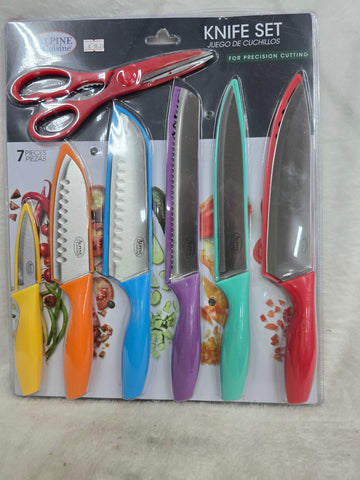 AI-WM755 ALPINE CHEF'S KNIFE SET 7PC SET SS