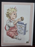 SN006 WRENDALE DESIGNS "CAUGHT-RED HANDED"  GREETING CARD