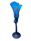 CH614TQB-2 CANDLE HOLDER BAIJAN GLASS