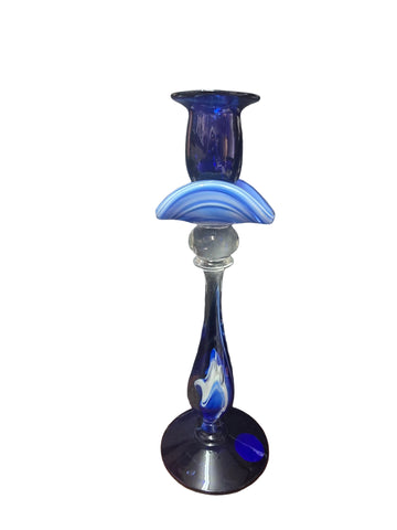 CH606TQB CANDLE HOLDER BAIJAN GLASS