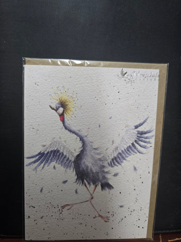 AZ013 "DANCING QUEEN" THE ZOOLOGY COLLECTION CARD WRENDALE DESIGNS