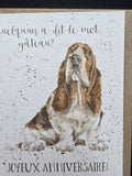 FOC032 WRENDALE DESIGNS JOYEUX ANNIVERSAIRE "QUELQU'UN A DIT LE-MOT GATEAU"