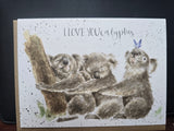AZ024 "THREE OF A KIND" THE ZOOLOGY COLLECTION GREETING CARD