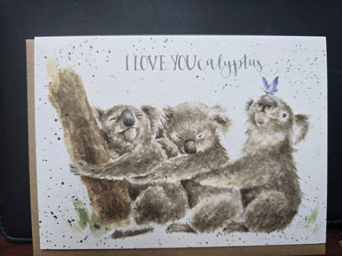 AZ024 "THREE OF A KIND" THE ZOOLOGY COLLECTION GREETING CARD