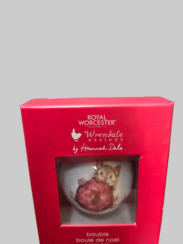 WNQO79011-XG ORNAMENT "PERFECT CHRISTMAS" KITTY WRENDALE DESIGNS