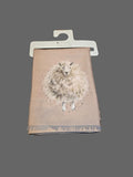 WSCF002 "THE WOOLY JUMPER" SCARVES COLOUR TAUPE REVERSE SIDE COLOUR GRAY WRENDALE DESIGNS