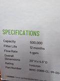 WHC-20BB-CL-1M-SG-6 PENTAIR CHLORINE FILTER