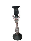 CH606PRBK CANDLE HOLDER BAIJAN GLASS