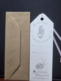 BM007 WRENDALE DESIGNS BOOKMARK "MAKE A WISH" SNAILS & PIGTAILS