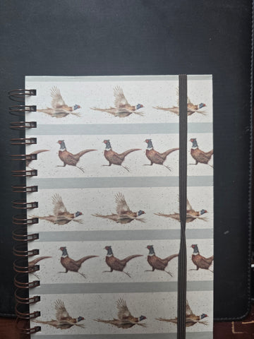 HB002 "PHEASANT" SPIRAL NOTEBOOK WRENDALE DESIGNS