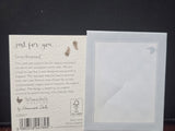 GE017-6 WRENDALE DESIGNS "HARE-BRAINED" JUST FOR YOU GIFT CARD