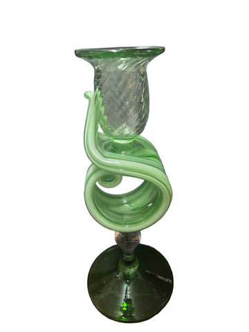 CH605G CANDLE HOLDER BAIJAN GLASS