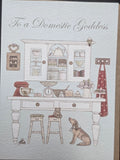 AGC43 WRENDALE DESIGNS SALLY SWANNELL "THE DOMESTIC GODDESS" 5" X 7"