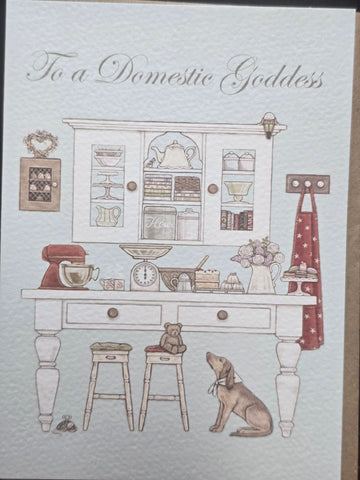 AGC43 WRENDALE DESIGNS SALLY SWANNELL "THE DOMESTIC GODDESS" 5" X 7"