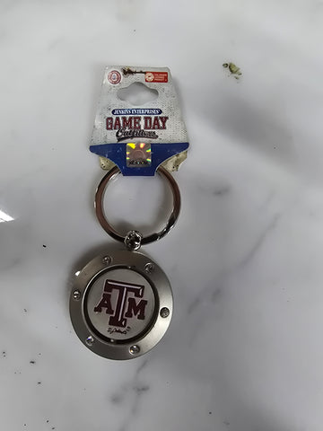 GAME DAY OUTFITTERS TEXAS A&M PIVOT GEMSTONE KEYRING