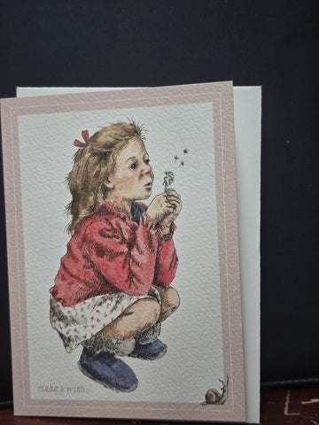 SN009 WRENDALE DESIGNS "MAKE A WISH" GREETING CARD