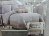 CRA-3122 RADIANCE KING 10 PC BED IN BAG COMFORTER SET