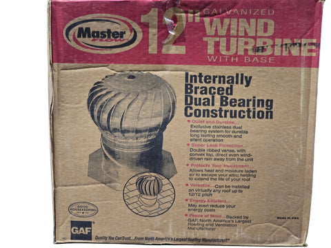 GIC12WW MASTER FLOW 12" WIND TURBINE WEATHERED WOOD