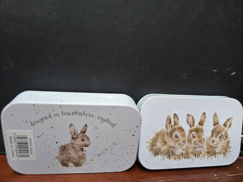 MT002 DESIGNER "RABBIT" MINI TIN WRENDALE DESIGNS