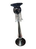 CH612BK CANDLE HOLDER BAIJAN GLASS