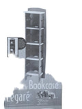 BCBM-110 LEGARE' BOOKCASE BLUE/WHITE 59" X 18"