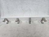 ND170301-4 NIKKY HOME WALL RACK WHITE 4 HOOKS