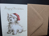 AXB013 "HAPPY CHRISTMAS" CHRISTMAS CARD WRENDALE DESIGNS